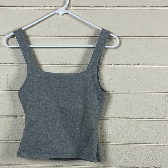 Free People Intimately Gray Square Neck Tank size S - Picture 7 of 8